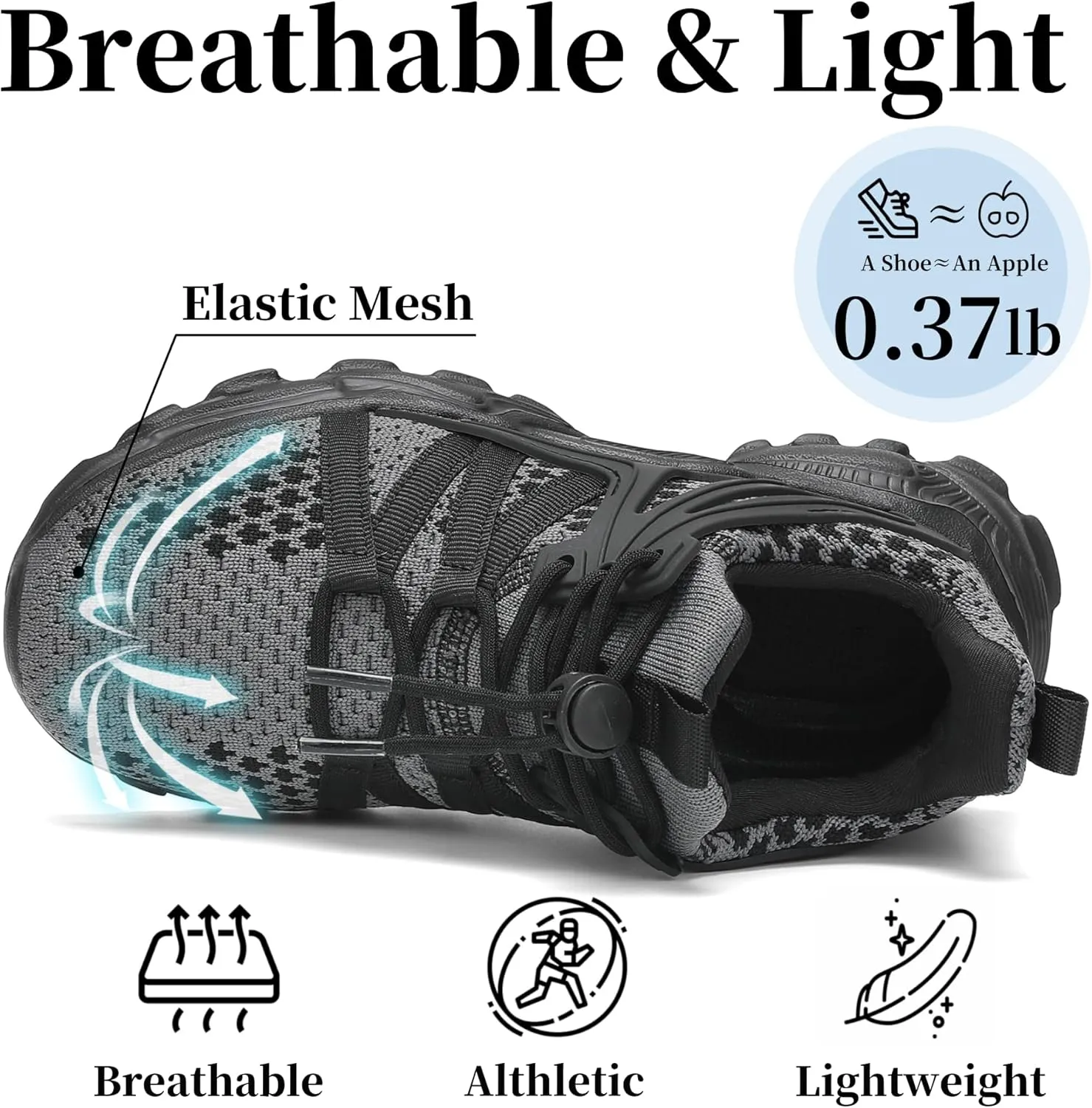 Nihaoya Boys Girls Sneakers Kids Tennis Shoes Lightweight Breathable Mesh Walking Running Shoe for Toddler/Little Kid/Big Kid