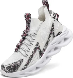 Nihaoya Mens Tennis Shoes Breathable Athletic Sneakers Lightweight Sport Shoes for Workout Walking
