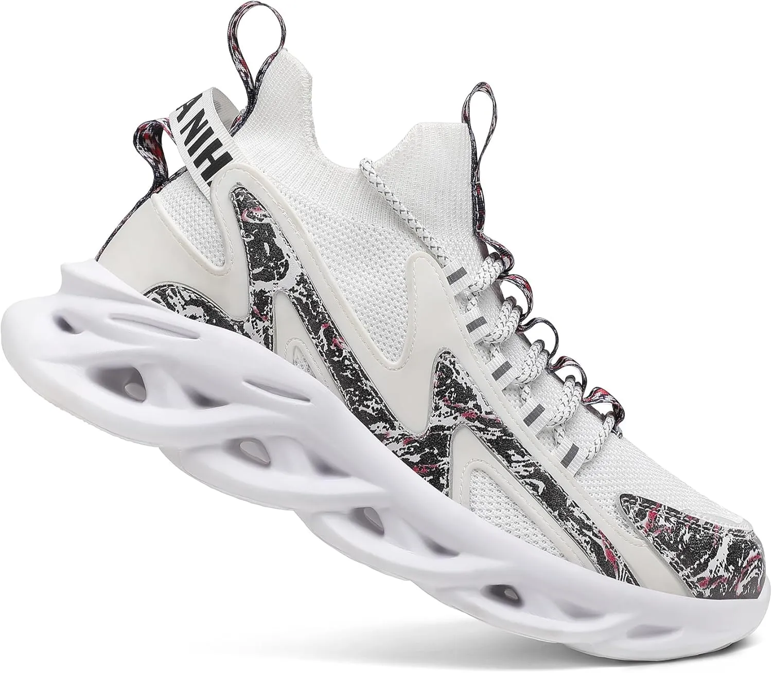 Nihaoya Mens Tennis Shoes Breathable Athletic Sneakers Lightweight Sport Shoes for Workout Walking