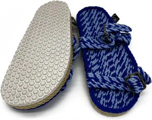 Nomadic State of Mind Rope Sandals, Double Buckle Sandals For Men and Women, Unisex, Handmade Shoes with Non-Slip Sole, Straw Sandals