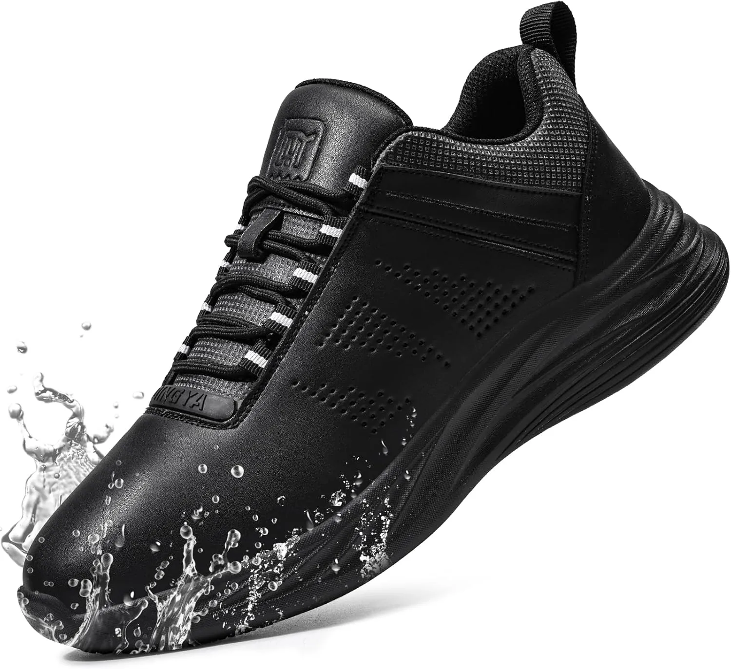 Non Slip Work Shoes for Men Women Breathable Mens Work Shoes Lightweight Water Resistant Walking Sneakers Chef Kitchen Slip Resistant Comfortable Restaurant Food Service Sneakers Casual