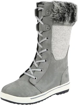 Northside Women's Bishop Cold Weather Fashion Boots - Durable Multi Directional TPR Outsole - Speed Lacing Beber Top Layer Removable EVA Insole - Cold Winter Days