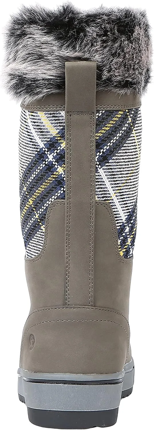 Northside Women's Bishop Cold Weather Fashion Boots - Durable Multi Directional TPR Outsole - Speed Lacing Beber Top Layer Removable EVA Insole - Cold Winter Days