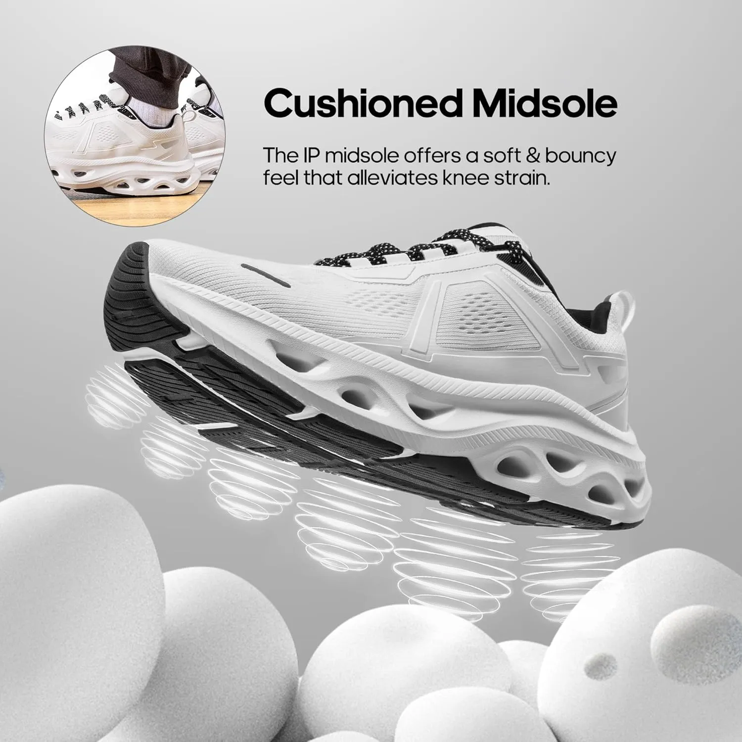 NORTIV 8 Men's Comfortable Walking Running Tennis Shoes MovePropel Athletic Gym Workout Jogging Cross Training Fashion Sneakers