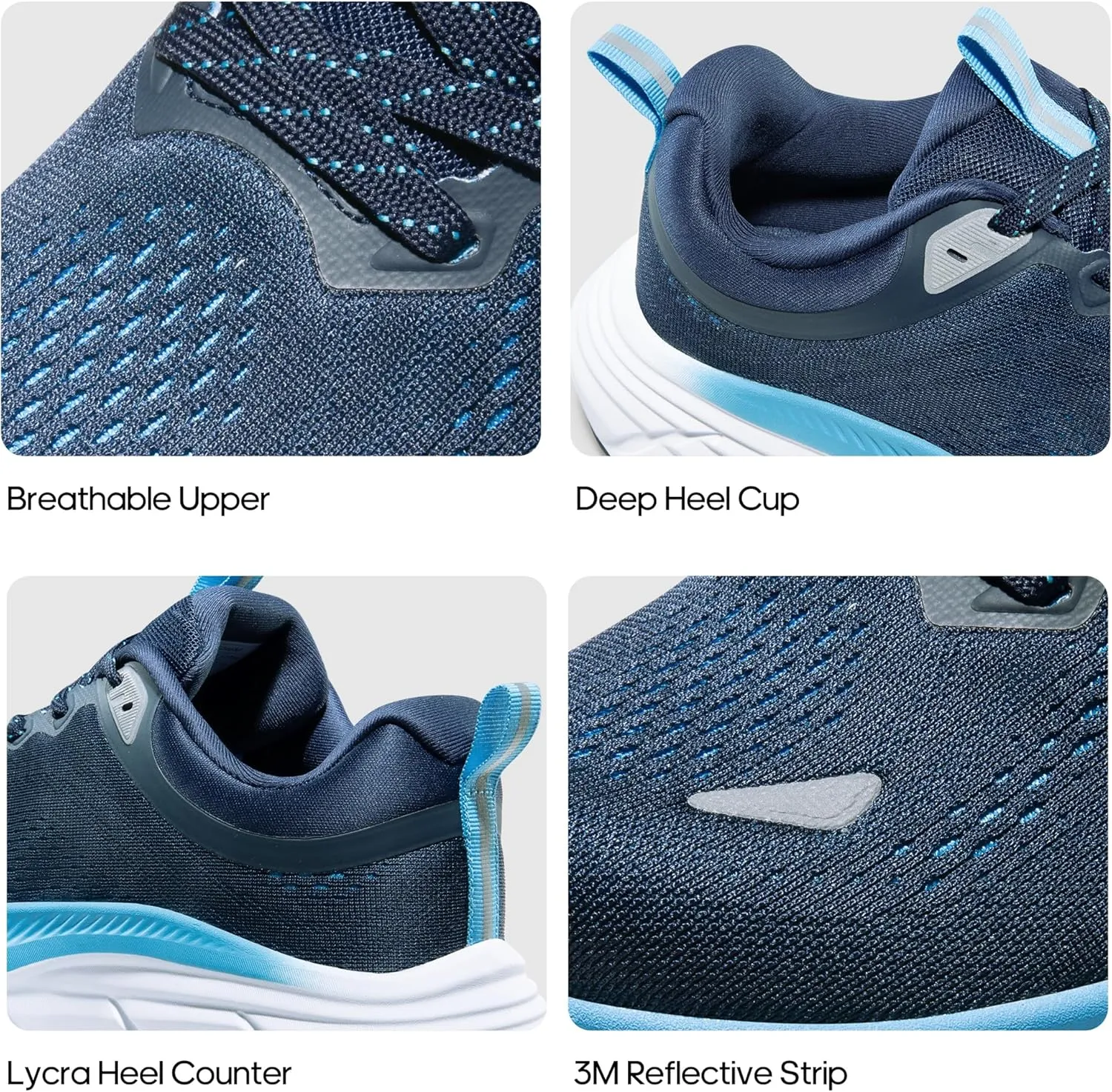 NORTIV 8 Men's Walking Shoes Running Tennis Cushioning ActiveBreeze Non Slip Athletic Gym Workout Comfortable Fashion Sneakers