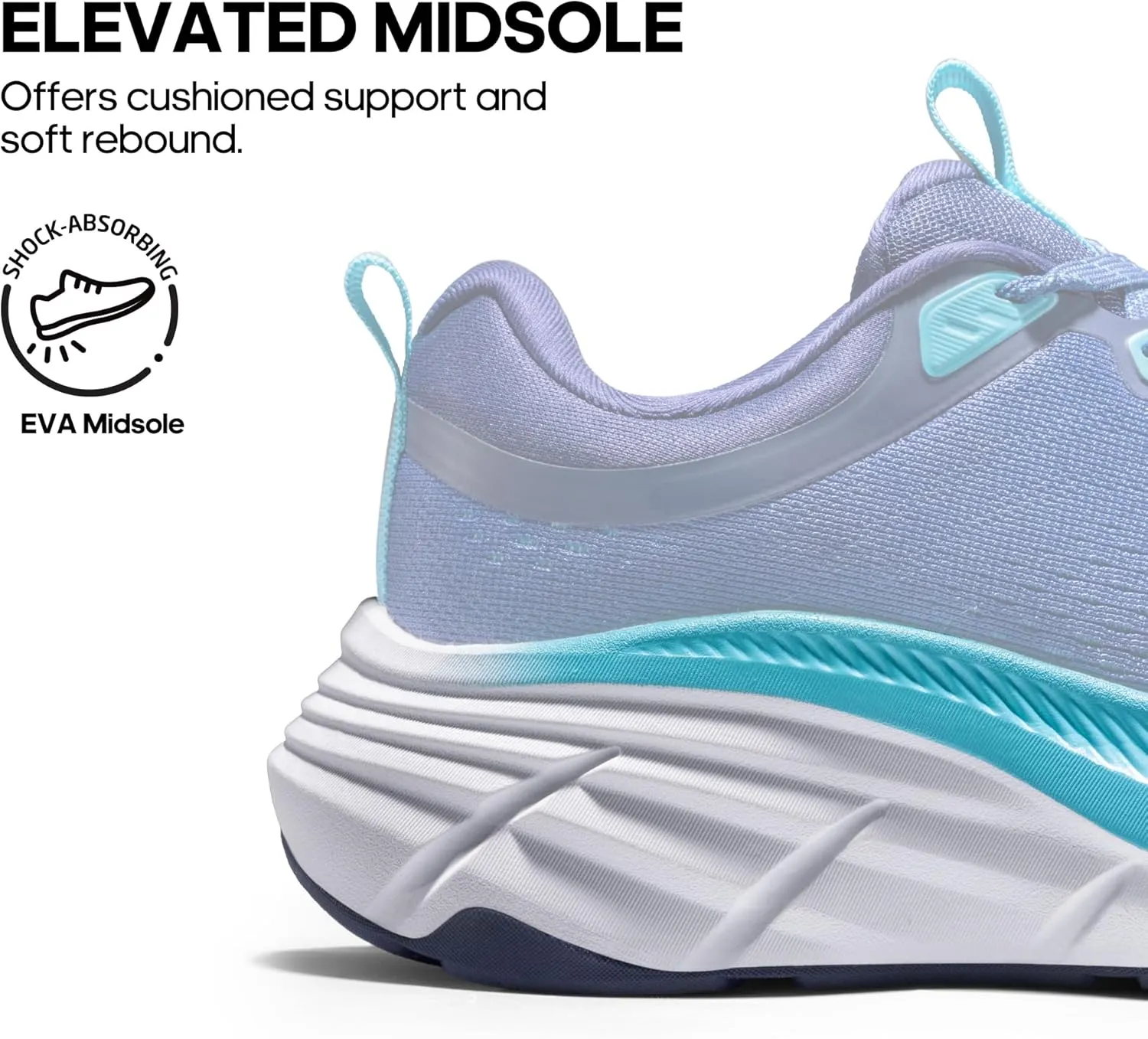 NORTIV 8 Women's Walking Shoes Cushion Comfortable ActiveBreeze Running Tennis Shoes Non-Slip Workout Gym Sports Athletic Breathable Fashion Sneakers