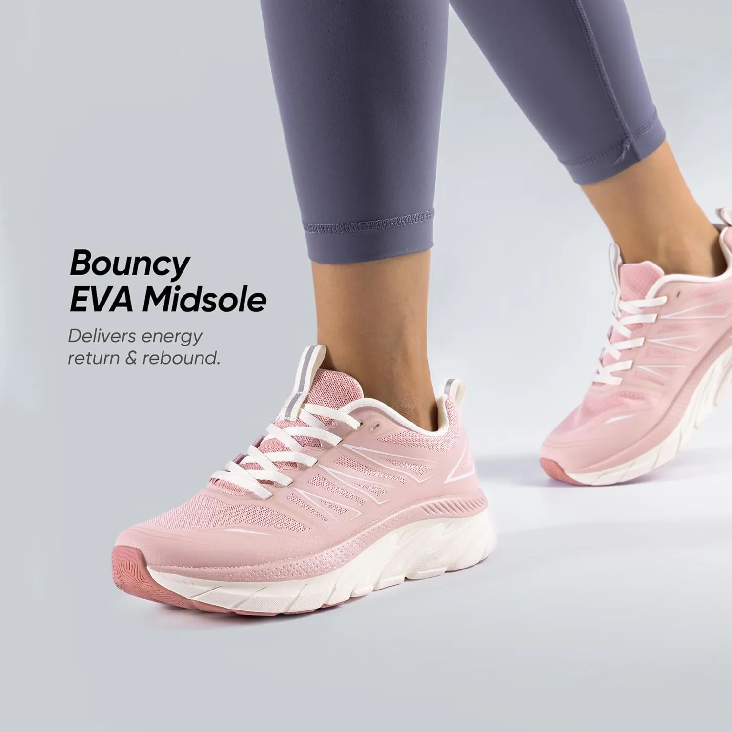 NORTIV 8 Women's Walking Shoes Running ActiveSwift Comfortable Tennis Breathable Non Slip Athletic Gym Workout Cross Training Sneakers.