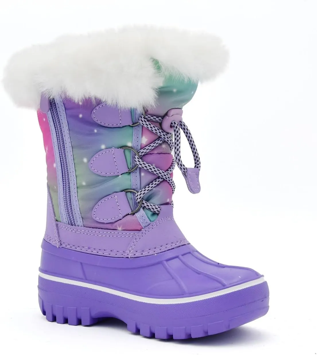 Nova Mountain Light Up Boots Boys Girls Little Kids Winter Snow Boots