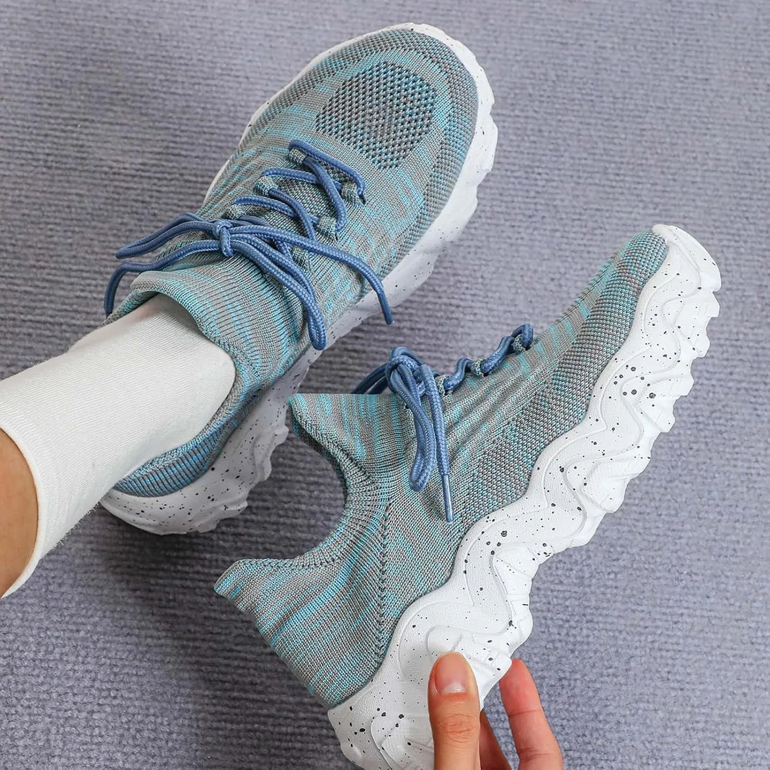 Nurse Babe Shoes, Orthopedic Shoes for Women, Comfort Wear Orthowear Shoe, Ortho Pro Sneakers Breathable Mesh Casual Footwear Walking Running Sneakers with Arch Support Soft Comfy Cushion