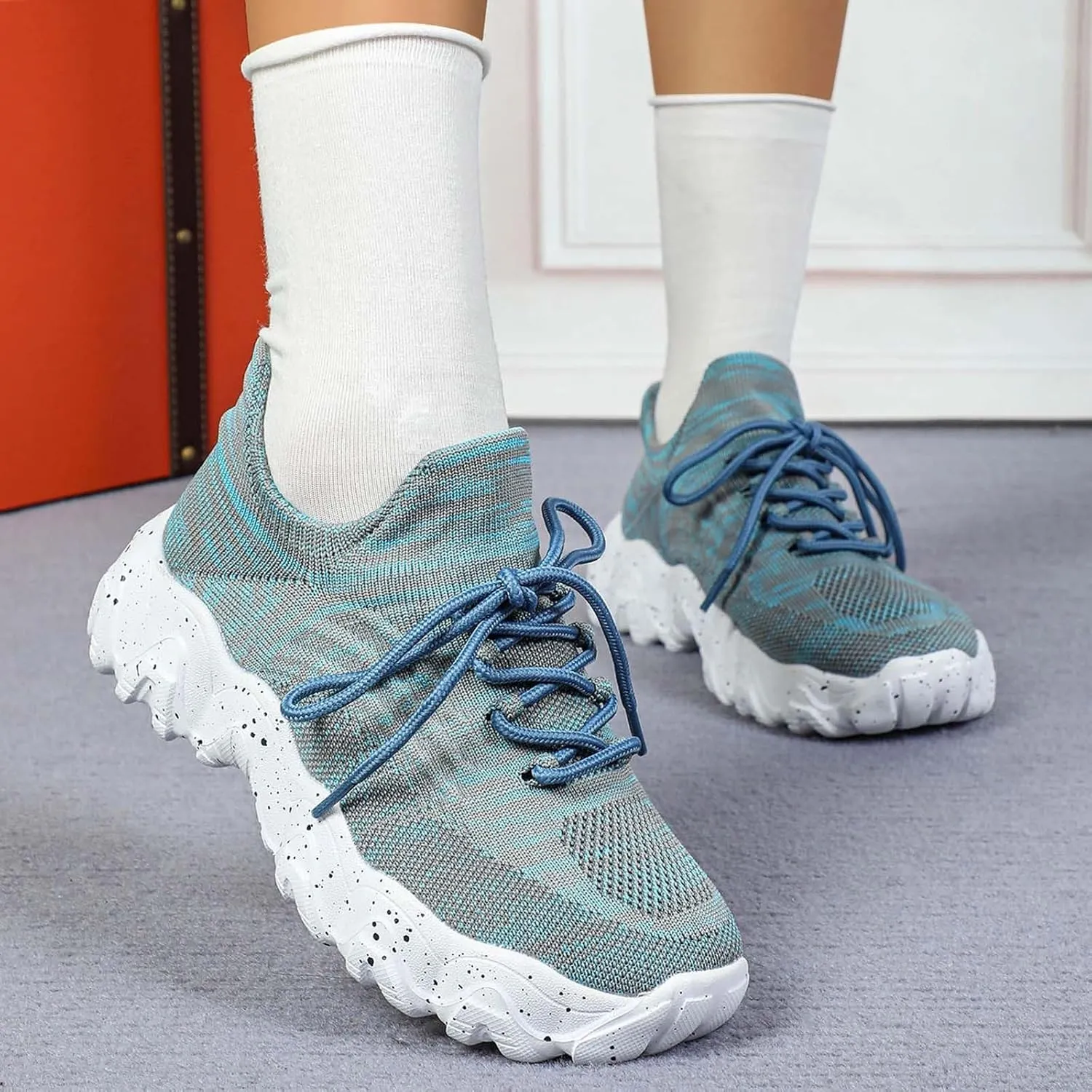 Nurse Babe Shoes, Orthopedic Shoes for Women, Comfort Wear Orthowear Shoe, Ortho Pro Sneakers Breathable Mesh Casual Footwear Walking Running Sneakers with Arch Support Soft Comfy Cushion