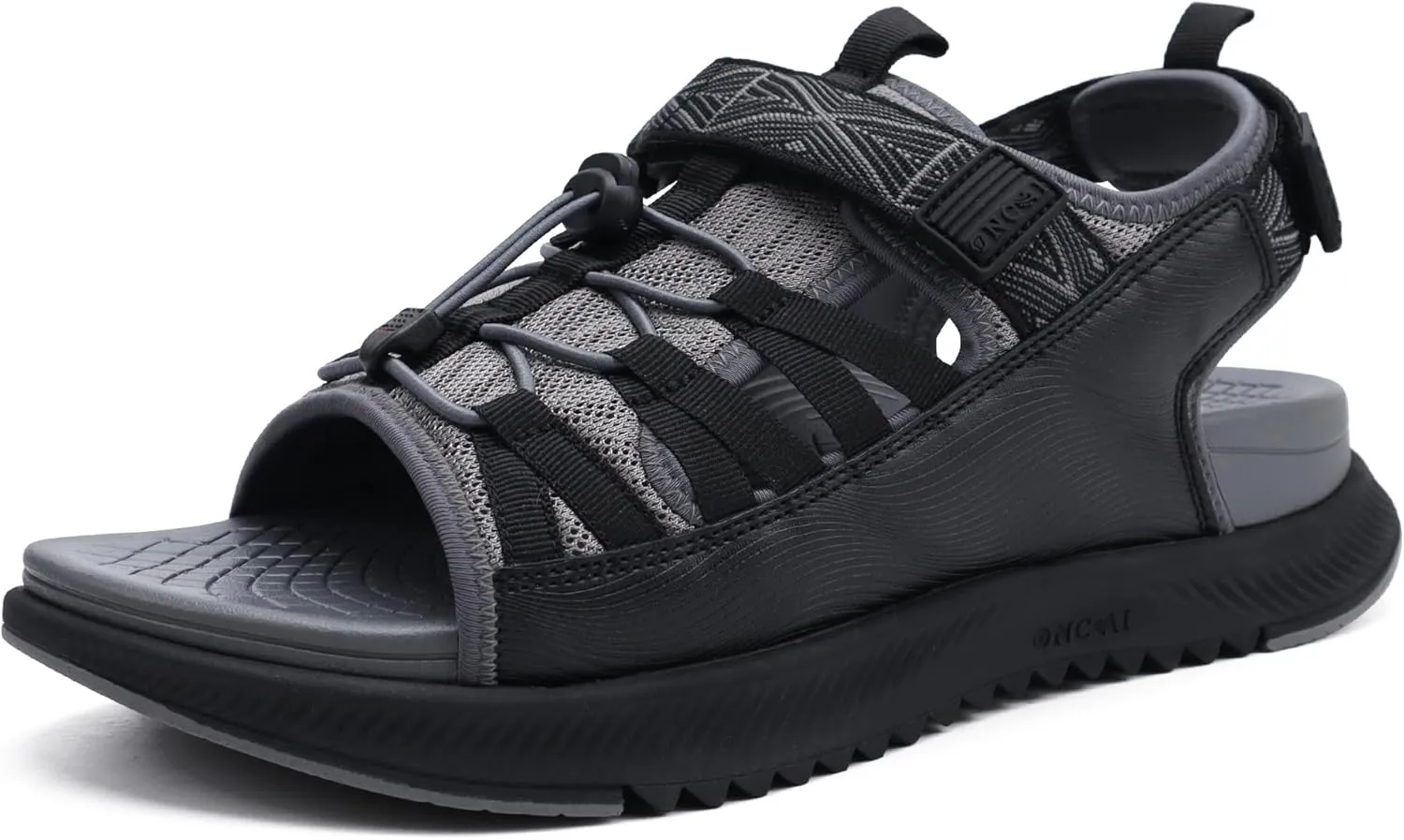 ONCAI Men Hiking Sandals, Arch Support Walking Sandals with Outdoor Orthotic Footbed for Plantar Fasciitis, Hombre Sandalias Recovery Sport Size 7-14