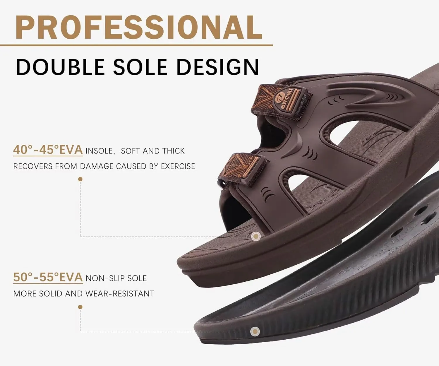 ONCAI Womens Orthotic Sandals Ladies Recovery Walking Slides Arch Support Plantar Fasciitis Comfort Orthopedic Soft Cushion Summer Adjustable Sandalias Size 6-12