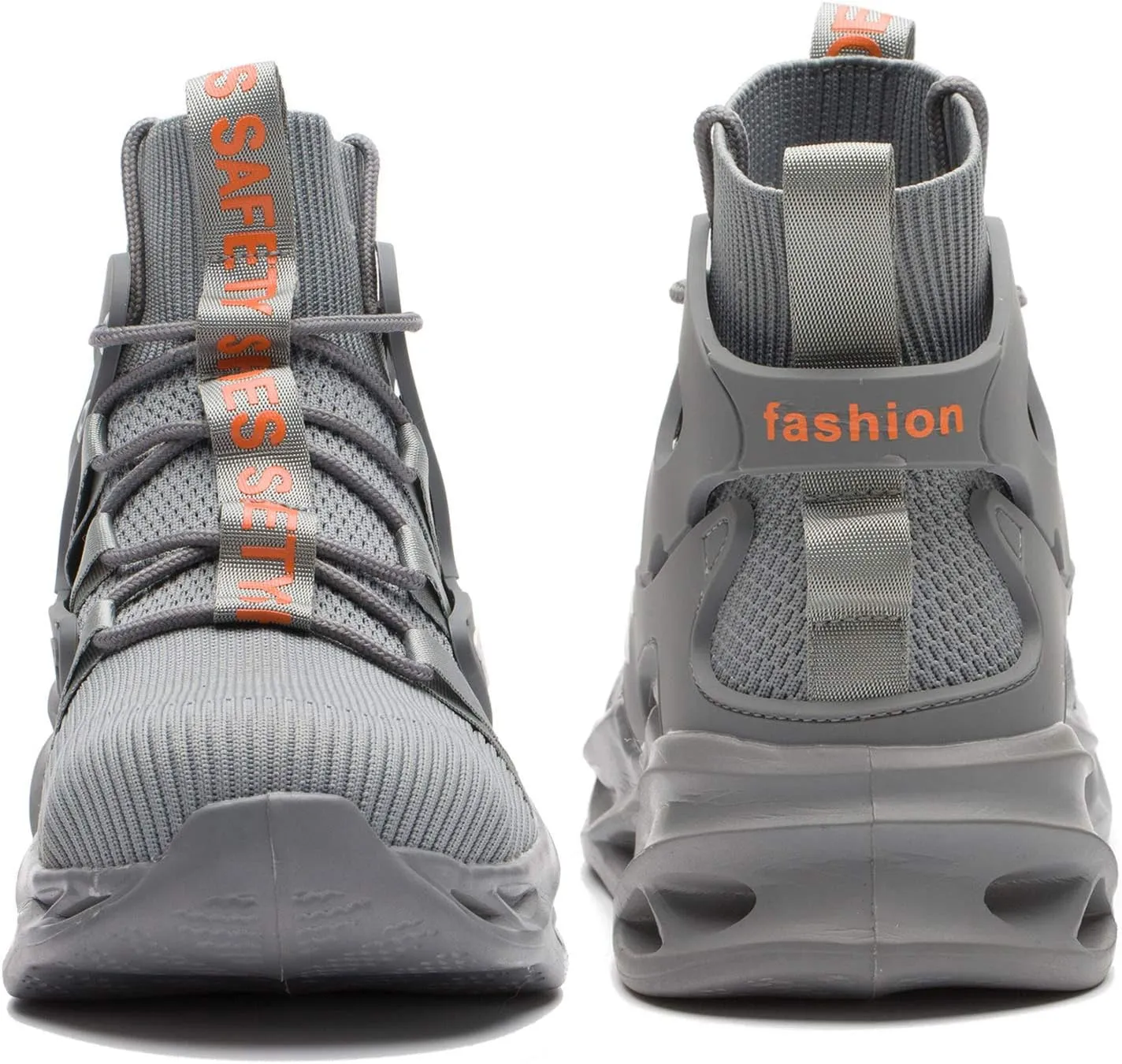 ORISTACO Work Safety Steel Toe Boots, Lightweight Breathable Industrial Construction Boots