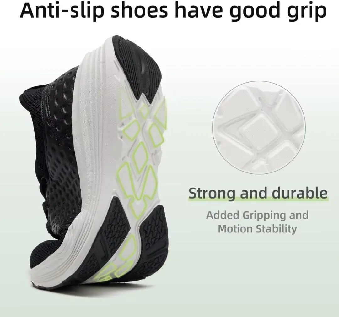 OrthoComfoot Men's Orthopedic Fashion Sneakers with Arch Support: Casual Plantar Fasciitis Walking Shoes for Flat Feet, Comfortable Orthotic Soft Thick Sole Sneakers for Foot and Heel Pain Relief