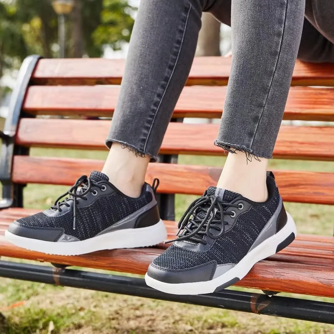 OrthoComfoot Women's Orthopedic Walking Shoes with Arch Support: Comfortable Fashion Sneakers for Plantar Fasciitis, Casual Orthotic Sneakers for Heel and Foot Pain Relief