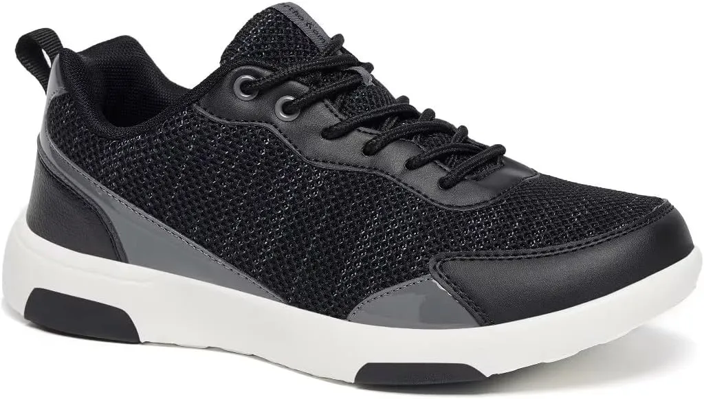 OrthoComfoot Women's Orthopedic Walking Shoes with Arch Support: Comfortable Fashion Sneakers for Plantar Fasciitis, Casual Orthotic Sneakers for Heel and Foot Pain Relief