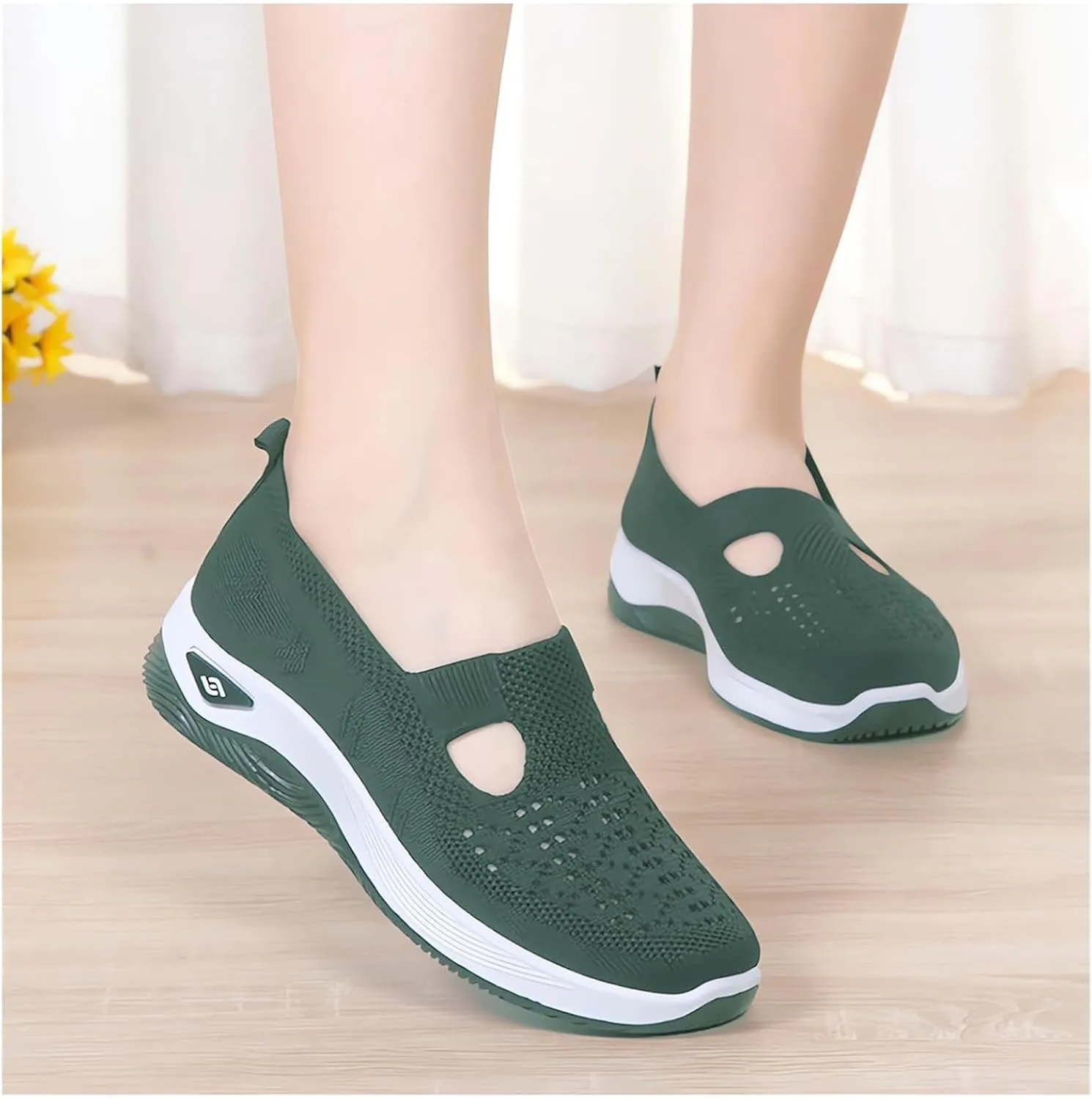 Orthopedic Shoes for Women Woven Orthopedic Breathable Soft Shoes Comfort Wear Orthowear Shoe Mesh Walking Sneakers