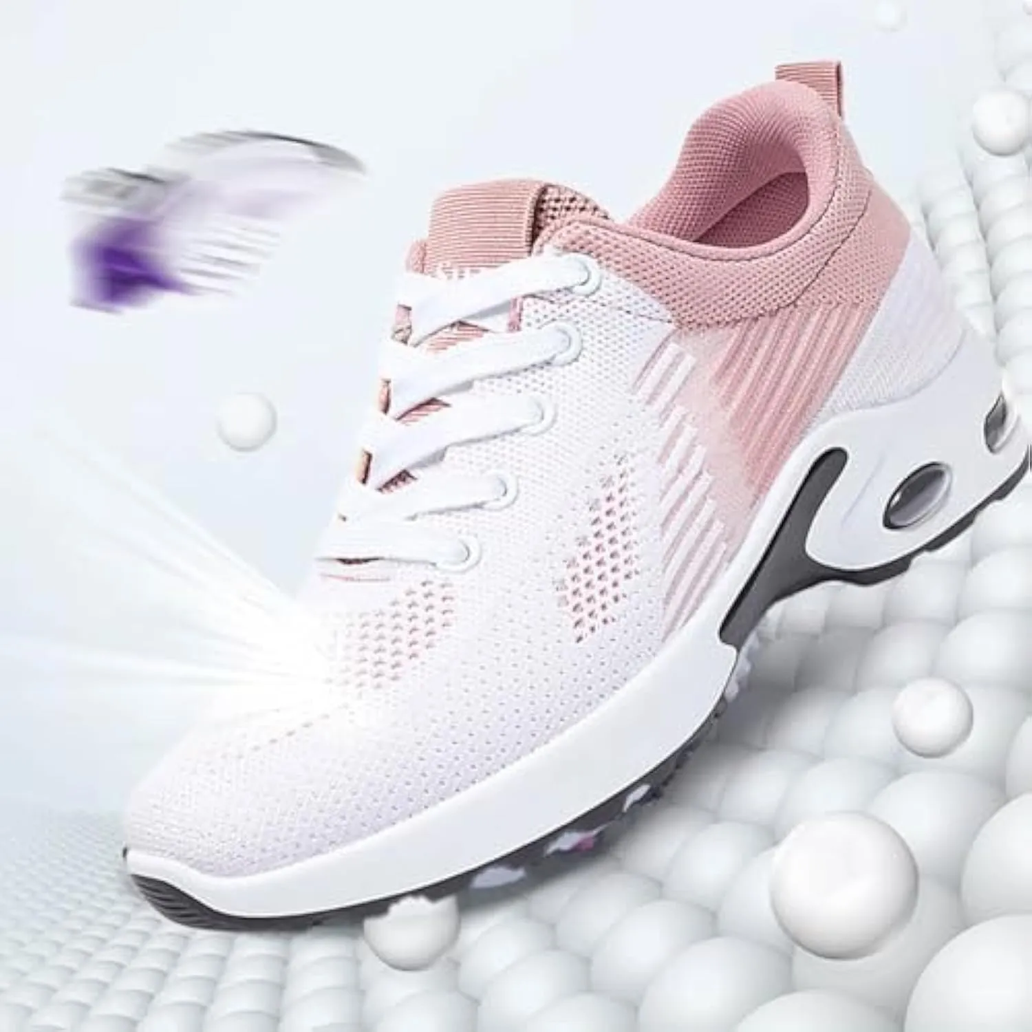Orthopedic Sneakers for Women, Shoeses for Women Wide Width Toe Box Shoes,Comfortable Orthopedic Shoeses Mesh Casual Breathable Knit Air Cushion Shoes