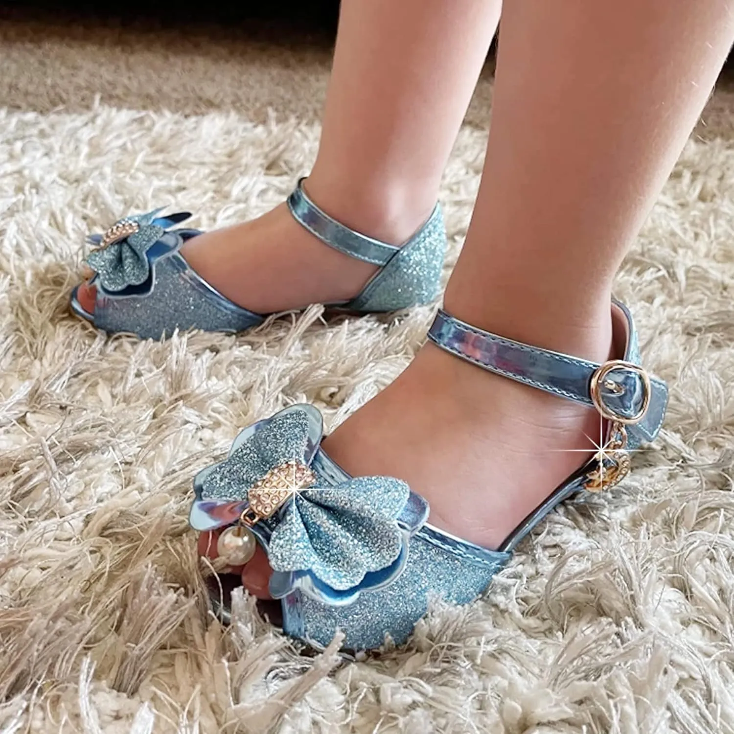 Osinnme Toddler Little Big Kid Girls Wedding Sandals