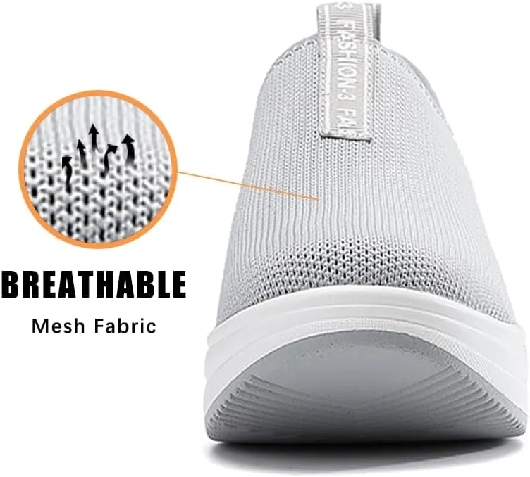 Oude Platform Loafers for Women Comfortable | Womens Slip On Sneakers Lightweight | Women's Walking Shoes Work Long Hours | Thick Rocking Bottom