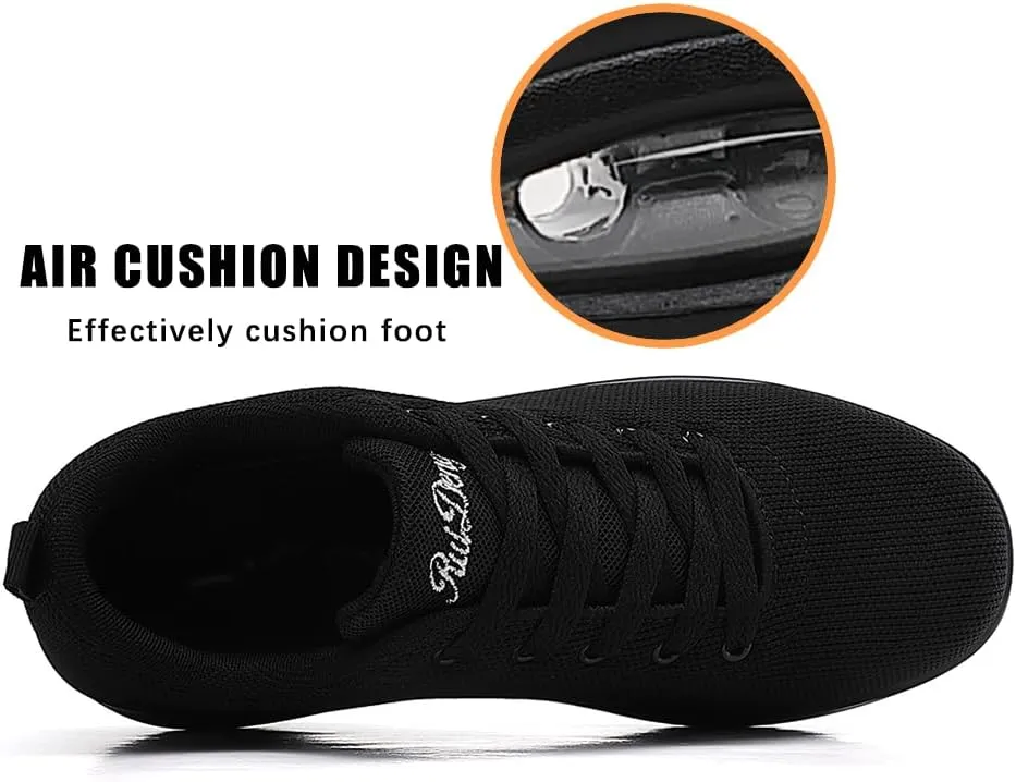 Oude Sneakers for Women Comfortable | Shoes for Women Traveling | 2 Inch Air Cushion Rocker Bottom