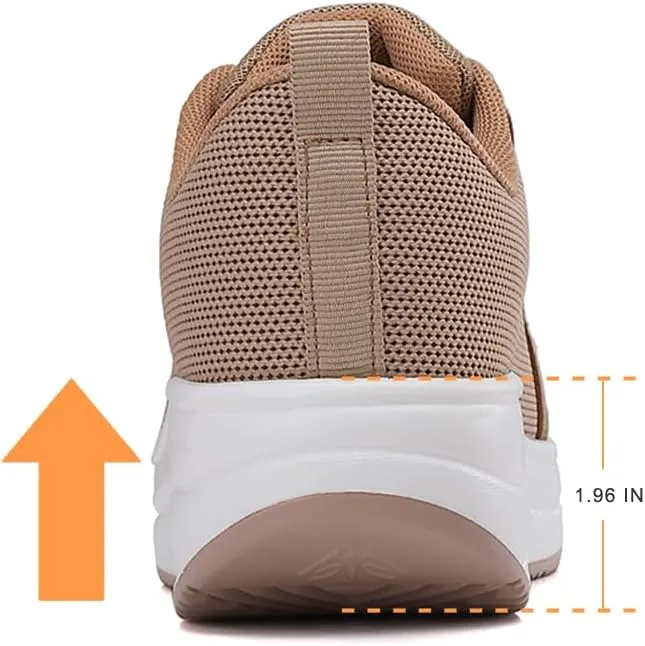 Oude Womens Walking Sneakers Comfy | Platform Shoes for Women Fashion | Stylish Standing All Day Rocker Bottom