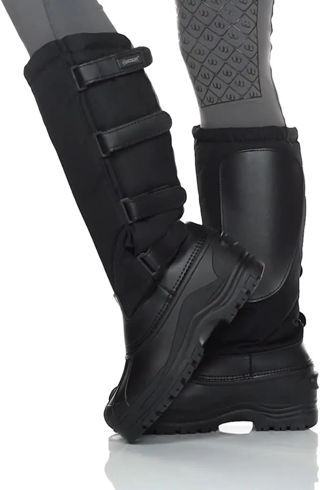 Ovation Women's Blizzard Durable Water-Repellent Fleece-Lined Canvas Equestrian Horse Riding Winter Boots