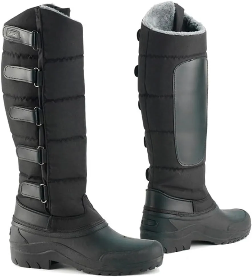 Ovation Women's Blizzard Durable Water-Repellent Fleece-Lined Canvas Equestrian Horse Riding Winter Boots