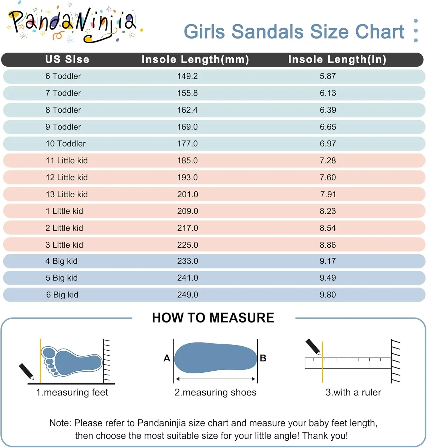 PANDANINJIA Girls Sandals Toddler Little Kids Open Toe Bows Summer Flats Dress Sandals Shoes