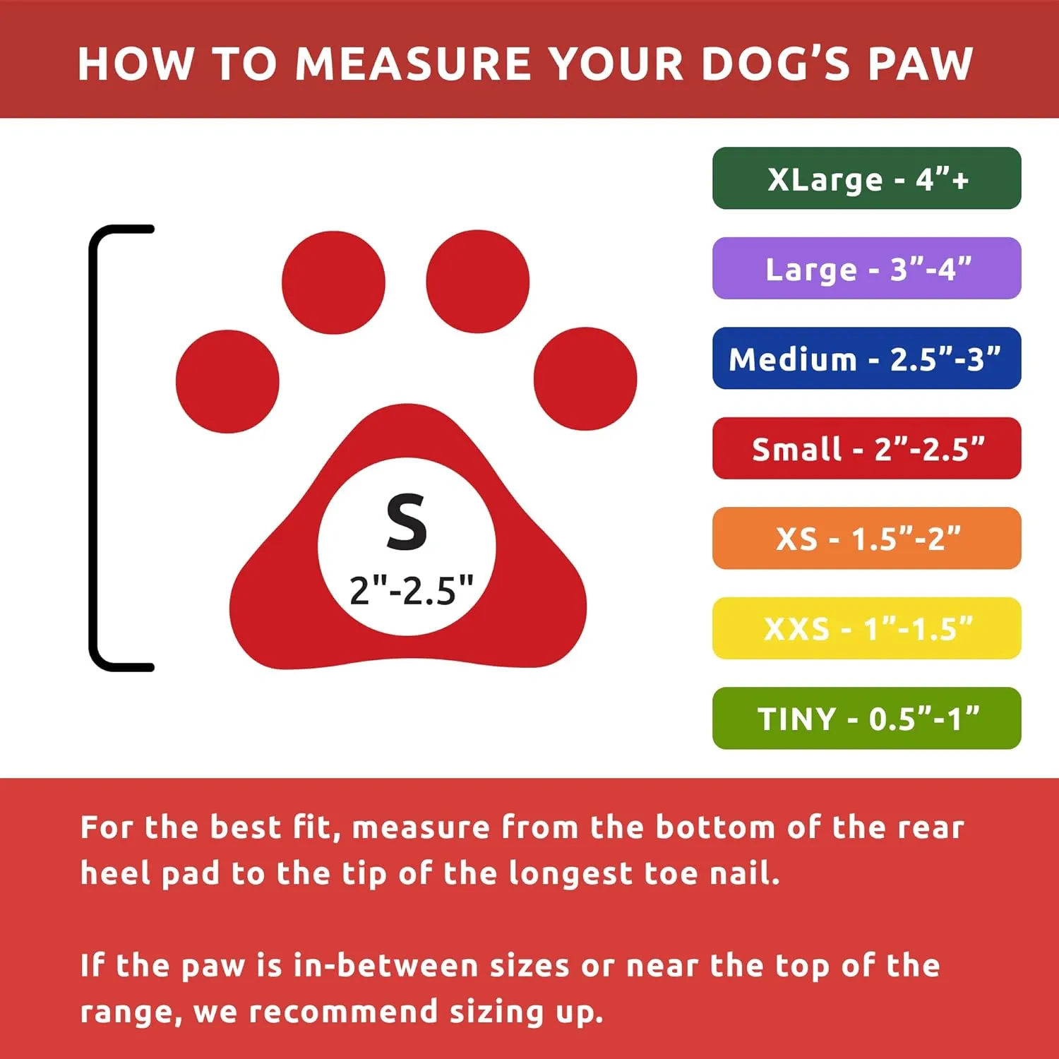 PawZ Rubber Dog Boots for Paws up to 2" - 2.5" - Dog Booties for Hot Pavement, Anti Slip Dog Socks, 12 Reusable Paws Waterproof Dog Boots, S, Black