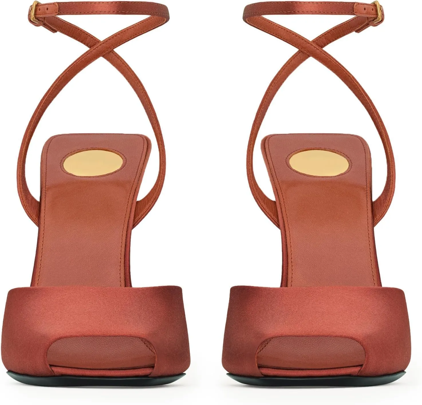 Peep Toe Wedges Sandals for Women Square Open Toe Buckle Ankle Strap Wedge Heels Patent Leather Slip-on Slingback Pumps Sexy Dressy Summer Shoes