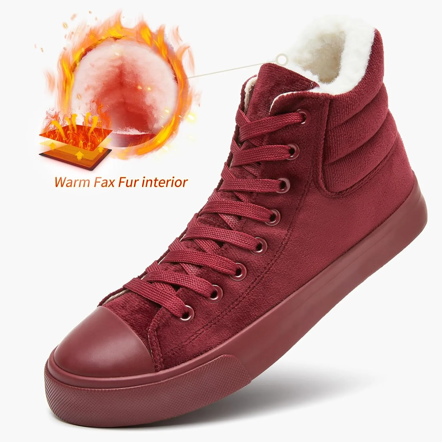 POVOGER High Top Sneakers for Women White Womens High Tops Canvas Shoes Black Fashion Sneakers Casual Lace up Tennis Shoes