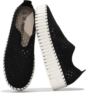 Project Cloud Platform Loafers for Women - Lightweight Spring Shoes for Women - Slip-On Casual Shoes - Non Slip Fashion Sneakers - Leather Insole Womens Footwear (Daffodil)