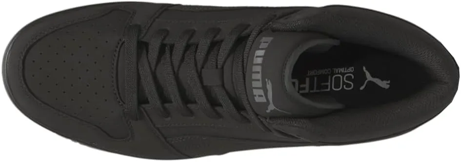 Puma Mens Rebound Layup Nubuck High Sneakers Shoes Casual - Black