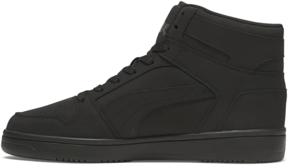 Puma Mens Rebound Layup Nubuck High Sneakers Shoes Casual - Black