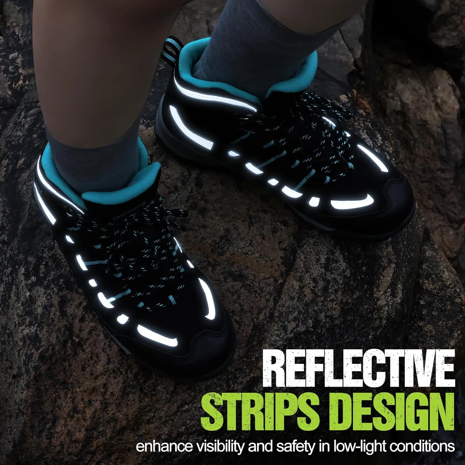 R CORD Hiking Boots Women Waterproof Ankle Support Womens Hiking Boots Backpacking Boots Breathable Non-slip Durable Hiking Boots for Outdoors