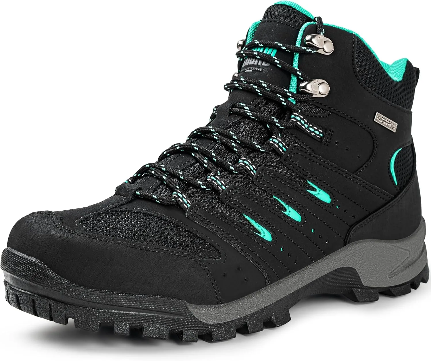 R CORD Hiking Boots Women Waterproof Womens Hiking Boots Comfortable Non-Slip Womens Hiking Shoes Walking Trekking Camping Tennis Sport Sneakers