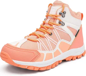 R CORD Kids Hiking Boots Waterproof Outdoor Ankle Boots Anti-Slip Walking Shoes Hiking Shoes for Camping