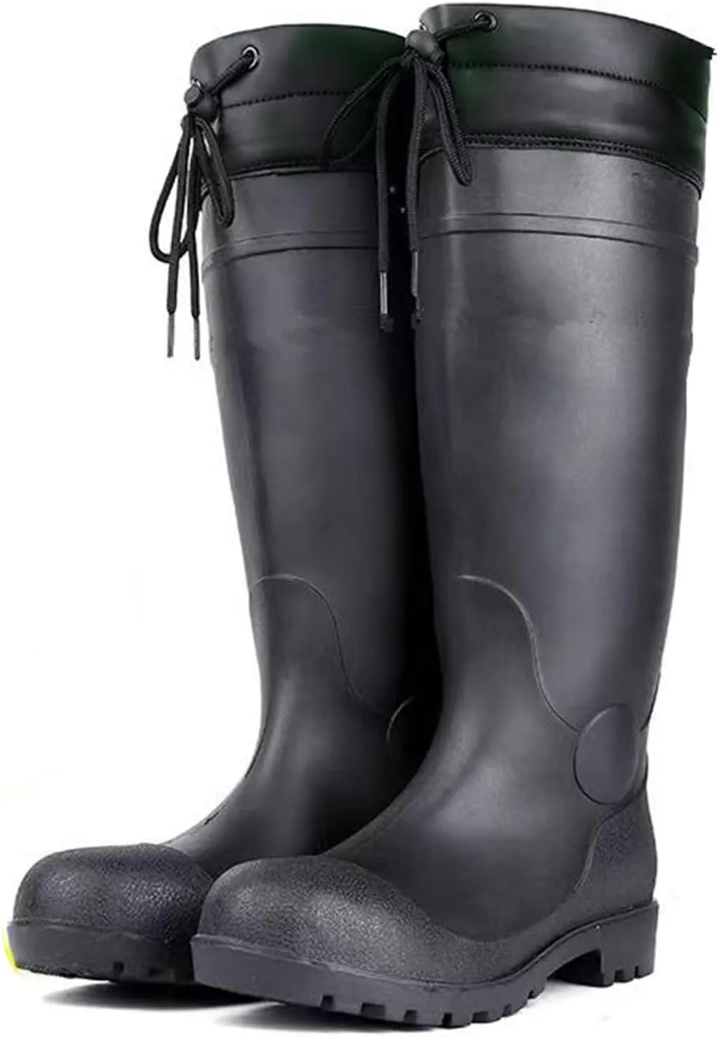 Rain Boots Knee High for Men Waterproof Boot with PVC Rubber Mud Boots Mens, Comfort Lightweight Gardening Fishing Shoes for Yard Farm Outdoor Work