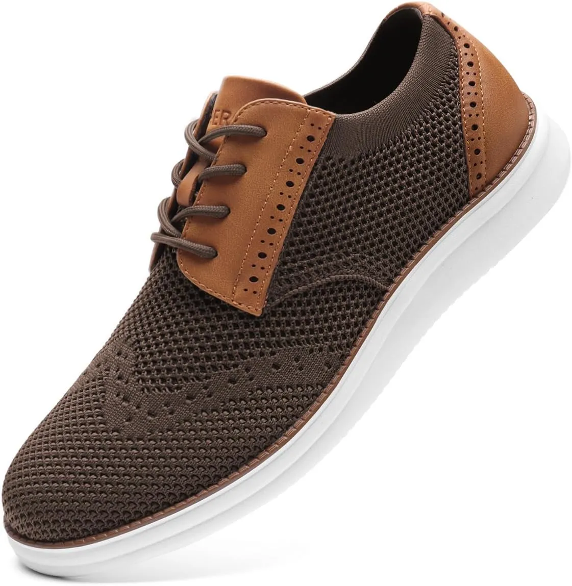 Rihero Men's Fashion Dress Sneakers Business Oxfords Comfortable Casual Walking Shoes Lightweight Mesh Breathable Tennis Shoes