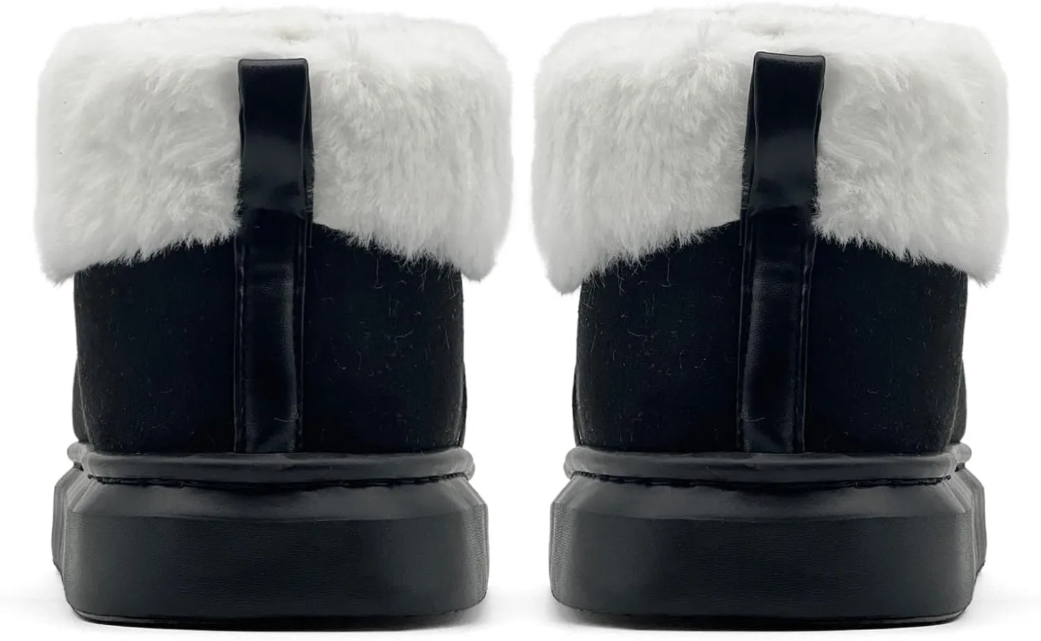 rosyclo Ankle Winter Boots for Women, Suede Faux Fur Furry Lining Warm Women's Snow Mini Boot Lightweight Anti-Slip Fuzzy Classic Memory Foam Comfort Shoes Short Booties for Indoor Outdoor