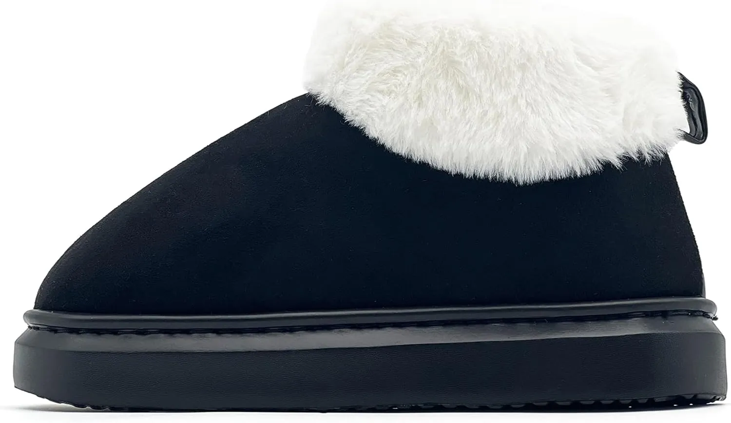 rosyclo Ankle Winter Boots for Women, Suede Faux Fur Furry Lining Warm Women's Snow Mini Boot Lightweight Anti-Slip Fuzzy Classic Memory Foam Comfort Shoes Short Booties for Indoor Outdoor