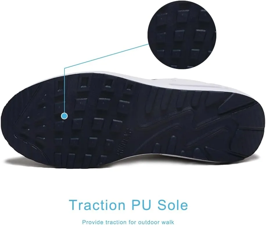 RUIDENG Platform Sneakers for Women Air Cushion | Walking Shoes Women Comfortable All Day | Thick Rocker Bottom