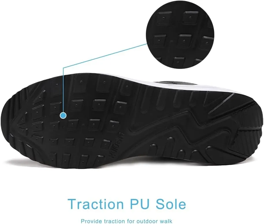 RUIDENG Platform Sneakers for Women Air Cushion | Walking Shoes Women Comfortable All Day | Thick Rocker Bottom
