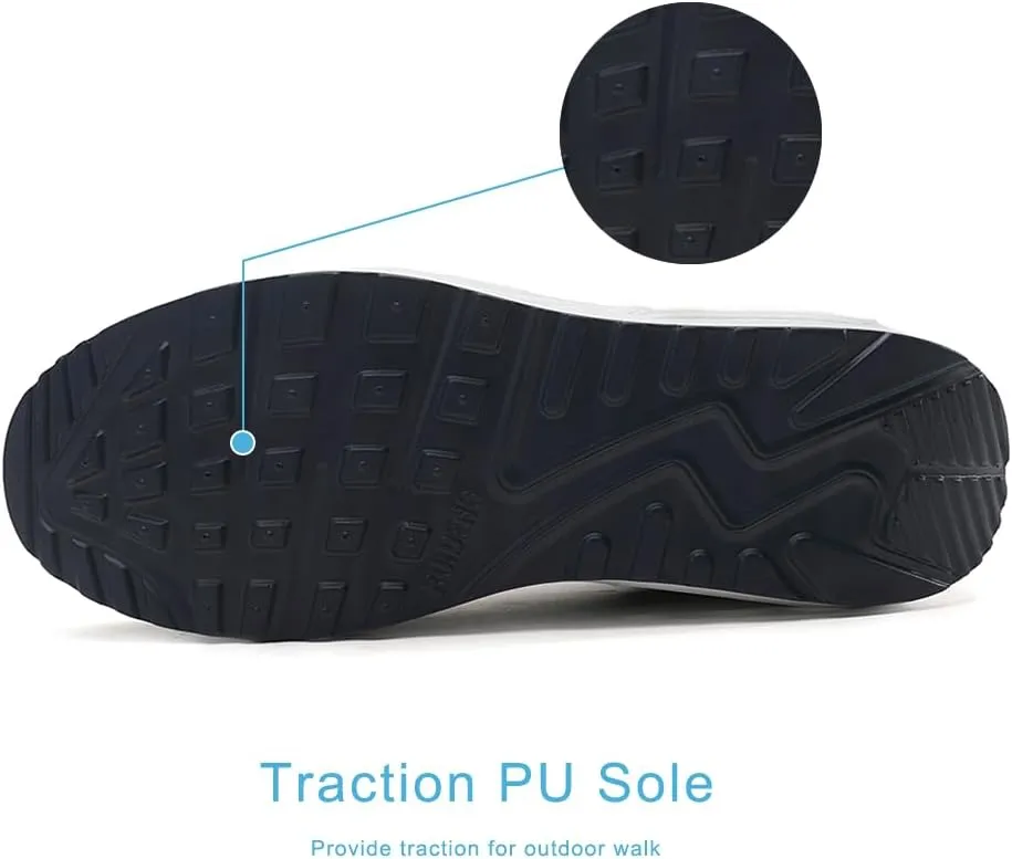 RUIDENG Platform Sneakers for Women Air Cushion | Walking Shoes Women Comfortable All Day | Thick Rocker Bottom