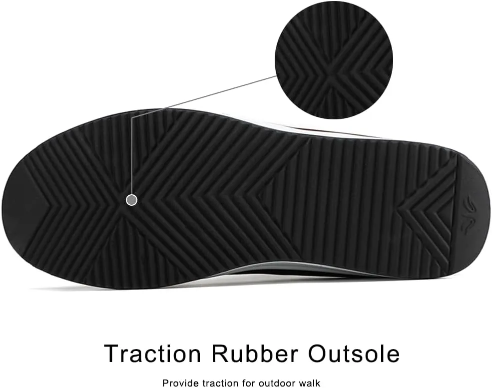 RUIDENG Platform Sneakers for Women Walking All Day | Slip Resistant Work Shoes for Women Comfortable | 2 Inch Thick Wedge Rocker Bottom