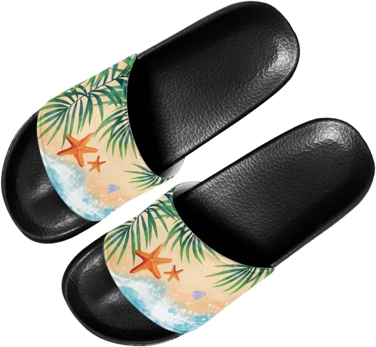 Sandals Slides for Women Non Slip Slippers Lightweight Casual Peep Toe Summer Shoes Beach Slides