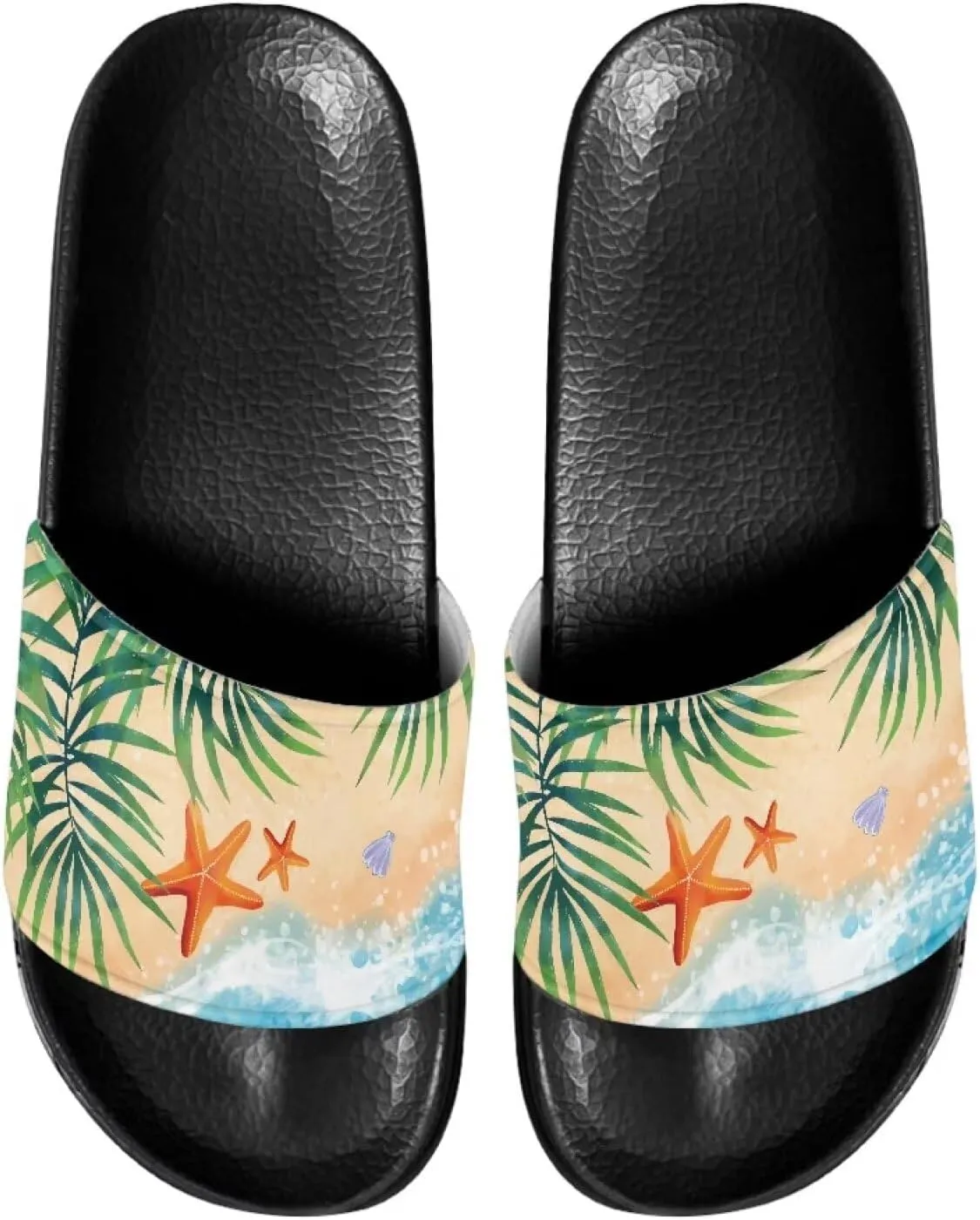 Sandals Slides for Women Non Slip Slippers Lightweight Casual Peep Toe Summer Shoes Beach Slides