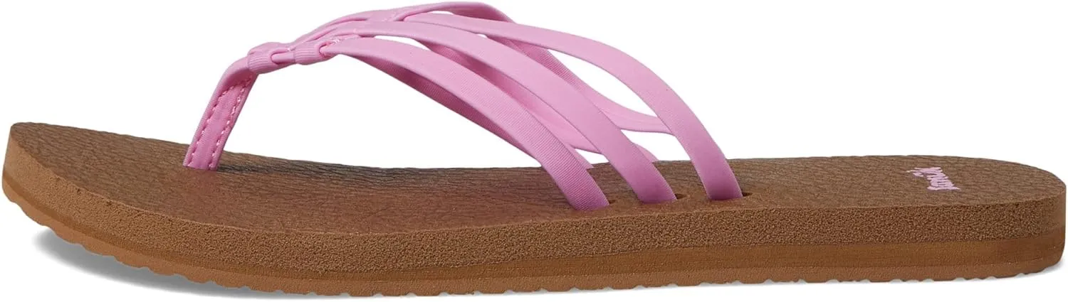 Sanuk Women's Yoga Sandy | Flip Flops for Women | Yoga Sandals For Women | Memory Foam Footbed