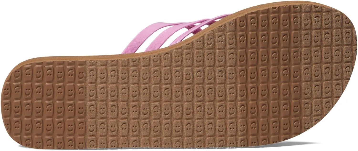 Sanuk Women's Yoga Sandy | Flip Flops for Women | Yoga Sandals For Women | Memory Foam Footbed